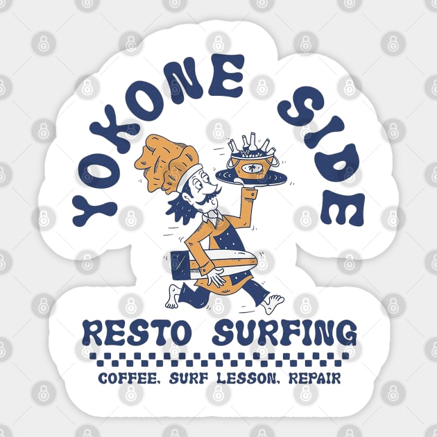 resto surfing Sticker by rexsaw